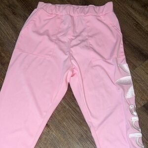 Womens pink adidas leggings